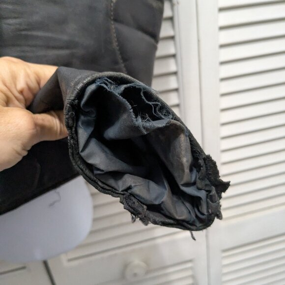 SOLDHein Gericke VTG AMF Harley Davidson Leather Cafe Racer Jacket 40 Thrashed - Picture 6 of 16